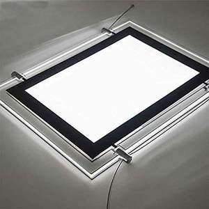 High Brightness Custom Hanging Aluminum LED Lightbox Signboard Decorative Indoor Business <b>Sign</b> Shop Storefront Flat Box - Product Image 6