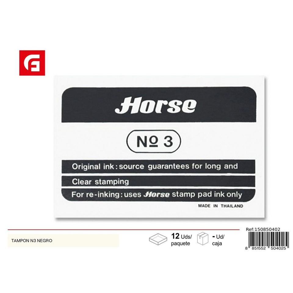 N3 Black Ink Pad - Office Supplies