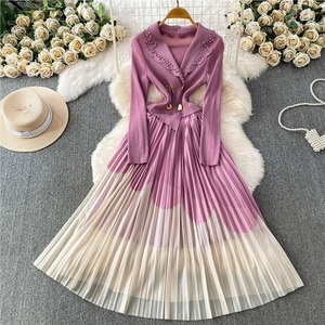 Women's Solid <b>Chiffon</b> Mini Dress Sleeveless Lace Embellished Lapel Collar Button Waist A-Line <b>Skirt</b> Elegant Casual Party Dress - Product Image 4