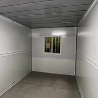 Maison conteneur pliable de 20 pieds, maison modulaire préfabriquée pliable pour habitation ou bureau