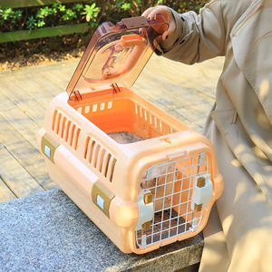 Cage de transport pour animaux de compagnie, transportable par avion, pour chat et chien, portable, respirante, à poignée, de taille moyenne à grande, d'origine Zhejiang, DGL PC01 - Product Image 2
