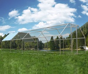 Chilochilo 26.67x10x6.5ft büyük Metal tavuk kümesi kapak ile çalıştırmak Walk-in açık kalem çit kafes tavuk evi çatı ile Yard için - Product Image 6