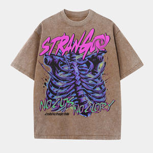 Entrepôt local américain : T-shirt graphique Strang No <span class=keywords><strong>Guts</strong></span> No <span class=keywords><strong>Glory</strong></span>, lavé, multicolores, design personnalisable - Product Image 3
