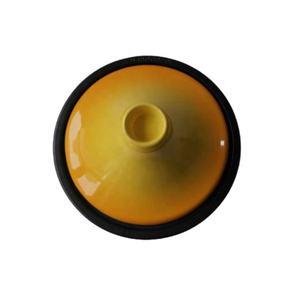 Marmite en fonte émaillé pour cuisson, tagine avec base en fonte émaillé et couvercle conique - Product Image 1