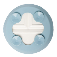 Assiette à dîner en céramique antidérapante pour enfants avec manchon en silicone, design compartimenté, base à ventouse, personnalisable, qualité alimentaire, écologique, compatible lave-vaisselle