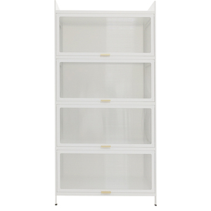 Armoires de cuisine modernes à 4 niveaux, économiques, prêtes à assembler, avec porte en PVC pour le salon - Product Image 6