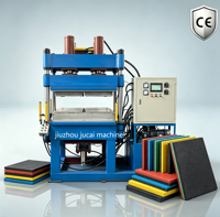 Presse de vulcanisation hydraulique à commande PLC certifiée CE pour la fabrication de pavés en caoutchouc, de dalles de sol en caoutchouc et de tapis de gym