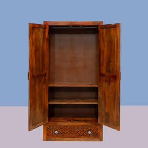 Armario de Madera Color Marrón Oscuro, Diseño Tradicional de Calidad, 1 Barra para Colgar, Ensamblado, Extensible, para Uso Doméstico u Hospitalario - Product Image 3