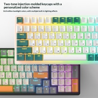 Clavier de jeu mécanique russe K3 à 101 touches avec Type-C, 9 modes de rétroéclairage, étanche et sans repose-poignets - Personnalisé pour PC