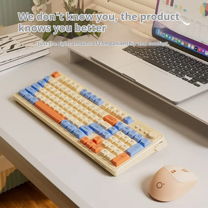 2.4G/chế độ kép hot-swappable RGB LED Backlit Bàn phím chơi game không dây cơ khí Bàn phím số Gateron trục - Product Image 2