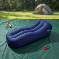 Canapé gonflable portable automatique à une touche pour l'extérieur, idéal pour les pauses déjeuner, les sorties à la plage, le camping ; Matelas pneumatique rechargeable en nylon