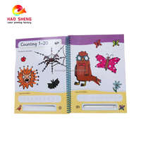 Carnet d'activités éducatives sur le thème personnalisé pour les enfants d'âge préscolaire, autisme, reliure spirale, couverture souple plastifiée, livre offset