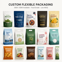 Pochette personnalisée imprimée avec fermeture éclair refermable pour l'emballage de collations et d'aliments secs