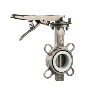 โซดาไฟทน<span class=keywords><strong>16</strong></span>นิ้วหน้าแปลนคู่ชนิดฟลูออรีนซับวาล์วผีเสื้อ - Product Image 2