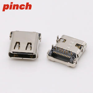 Connecteur femelle Type C 6p 14p 16p, prise USB, contact en cuivre plaqué or, isolateur LCP, charge rapide, haute définition - Product Image 2