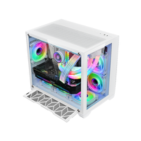 AntarcChill Manufacturers Custom Computer Case Gaming Casing Cabinet Desktop Pc Case MATX ITX Chassis Computer Tower Pc case