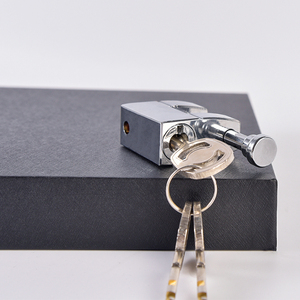 Candado de Acero Inoxidable de Alta Resistencia con Placa de Bloqueo <span class=keywords><strong>Circular</strong></span>, 2 Llaves, Acabado Laminado, Embalaje en Caja Blanca para Venta al por Mayor en Fábrica - Product Image 4