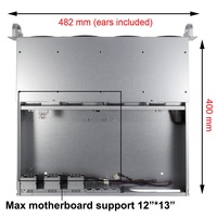 2U boîtier Serveur rack châssis avec 4 Remplaçable à Chaud SATA/SAS Baie MiniSAS/connecteur SATA
