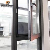 Fenêtre d'inclinaison et de rotation en aluminium à triple couche de verre GS pour un contrôle thermique supérieur