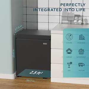 EUHOMY-Mini congélateur <span class=keywords><strong>coffre</strong></span> silencieux avec porte supérieure, 1.8 pieds cubes, <span class=keywords><strong>petit</strong></span> congélateur, thermostat réglable - Product Image 6