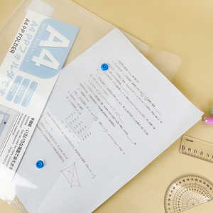 Rõ ràng PP thư mục tập tin với nút nhựa phù hợp cho A4 giấy tờ biểu tượng tùy chỉnh - Product Image 5