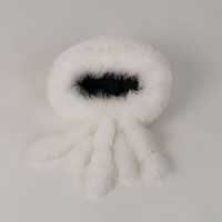 NAFA Chapeaux d'hiver en fourrure de renard blanche et chic de meilleure qualité avec taille personnalisée