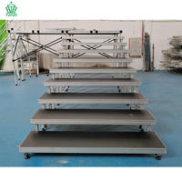 Bester Preis 2 M Höhe Tragbares Aluminium Treppenhaus Stage Event Podium Geeignet für Indoor Stage Event Show