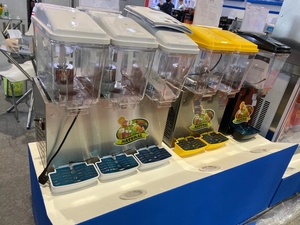 Gaya baja tahan karat baru dari pabrik tangki Dispenser jus komersial dengan Motor pencampur jus Dispenser untuk pesta - Product Image 3