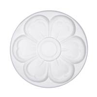 Médaillon de plafond blanc avec des capacités de moulage élégantes pour la décoration intérieure, matériau pour la maison