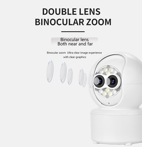 Icsee Wifi 4MP 5x <span class=keywords><strong>Zoom</strong></span> ống kính kép máy ảnh bé màn hình trong nhà CCTV An Ninh Pet <span class=keywords><strong>Camera</strong></span> 5x <span class=keywords><strong>Zoom</strong></span> không dây ống kính kép bé máy ảnh - Product Image 4