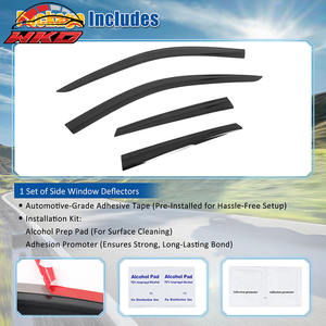 Viseras para Ventanas de Estilo Discreto con Adhesivo para Audi Q5 18-24 SQ5, Deflectores de Lluvia - Product Image 6