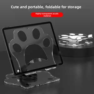 Support de tablette universel pliable en acrylique portable, support pour téléphone et tablette, support de tablette universel multifonctionnel - Product Image 4