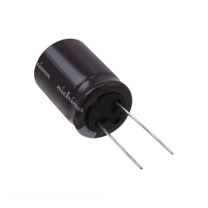 ตัวเก็บประจุแบบมีรู UPJ1J681MHD6TN สำหรับช่องอากาศสารส้ม680 UF 20% 63V แบบมีรัศมี th 680 UF - Product Image 1