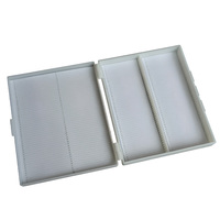 100 Slides Microscope Slide Storage Box HIPS Material Laboratory Slide Box 25*75mm Slide Holder