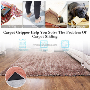 8 Pcs <b>Carpet</b> <b>Tape</b> Rug <b>Tape</b> Gripper for Hardwood Floors No Damage, <b>Double</b> <b>Sided</b> Rug Stickers for Wood Floor, Non Slip Rug Pads - Product Image 6