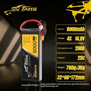 Batería LiPo TATTU de 8000mAh 10000mAh 25C 4S 14.8V para Dron de Pulverización Agrícola, Mapeo y UAV - Product Image 6