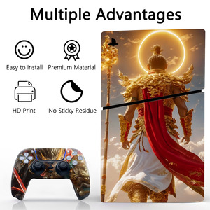 สติกเกอร์ไวนิลลาย Black Myth Wukong สำหรับเครื่องเกม PS5 และคอนโทรลเลอร์ ดีไซน์แบบกำหนดเอง - Product Image 3
