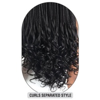 Extensiones de Cabello Preestiradas al por Mayor, 3X French Curl, 22 Pulgadas, Trenzas F/B Goddess / Box Braids, Puntas Rizadas, Rizos Sueltos de Larga Duración