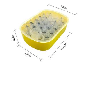 Juego de 26 Boquillas de Acero Inoxidable para Decoración de Pasteles, Duraderas, Libres de BPA, Aptas para Alimentos, con Acoplador y <span class=keywords><strong>Caja</strong></span> Organizadora - Product Image 5
