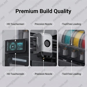 Imprimante 3D grand volume EU/UK Bamboo <span class=keywords><strong>Lab</strong></span> H2s 340 * 320 * 340 mm, machine Core-XY haute vitesse - Product Image 4