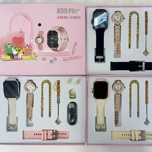 A59 Plus Vrouwelijke Smartwatch 2.02 Groot Scherm Dames Smart Armbanden Quran Moslim Armband Ketting Oorbel Ring Sport Smart Watch - Product Image 5