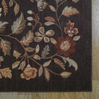 Moderne Blumendesigns Dunkle Farben Große Größen Zimmerteppich für Wohnzimmer Schlafzimmer Esszimmer