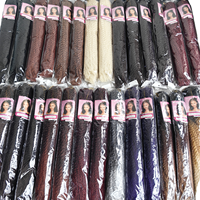 BELEZA En gros Extensions de cheveux synthétiques Marley Afro Kinky pour tressage, 24 pouces, trame simple, teintes, pour tresses au crochet