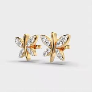 Pendientes con forma de moscas giratorias de diseño personalizado para niñas - Product Image 2