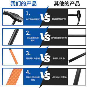 Tire Repair <b>Tool</b> 835mm Steel Alloy Universal Auto Maintenance Hammer For <b>Vehicle</b> Hardware Disassembly - Product Image 4