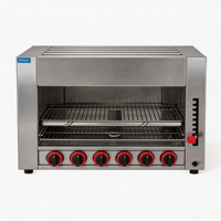 Grill infrarouge professionnel en acier inoxydable à chauffage rapide et température réglable pour salamandre de cuisine de restaurant