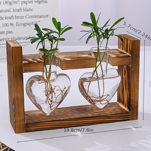 New Heart - Shaped Glass <strong>Vases</strong> Hydroponic <strong>Small</strong> <strong>Vase</strong> Plant Desktop Home Decoration - Product Image 2