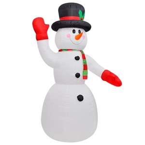Bonhomme de neige gonflable de Noël multicolore de 8 pieds, décorations de jardin pour les fêtes de plein air, modèle D0100HHDLA6 - Product Image 1