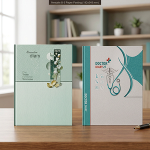 Retro Premium Screen Printed B5 <b>Hardback</b> Diary Planner <b>Notebook</b> for Office School Promotion Gift - Product Image 3