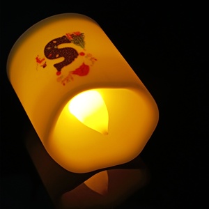 Giáng sinh tùy chỉnh cá nhân chữ in trụ cột <span class=keywords><strong>LED</strong></span> <span class=keywords><strong>tealight</strong></span> EcoFriendly nến Flameless nhấp nháy Pin điều khiển từ xa - Product Image 4